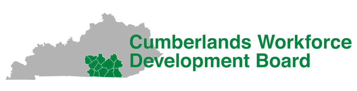 Cumberlands Workforce Development Board showing 13 Kentucky counties.
