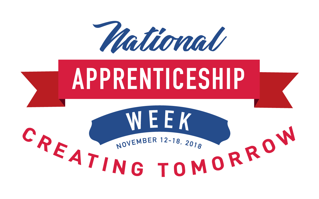 National Apprenticeship Week logo - November 12-18, 2018